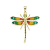 Dragonfly Charm with CZ (40 x 34 mm)