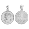 ITI NYC Double-Sided Jesus Christ Pendant Medallion in Sterling Silver
