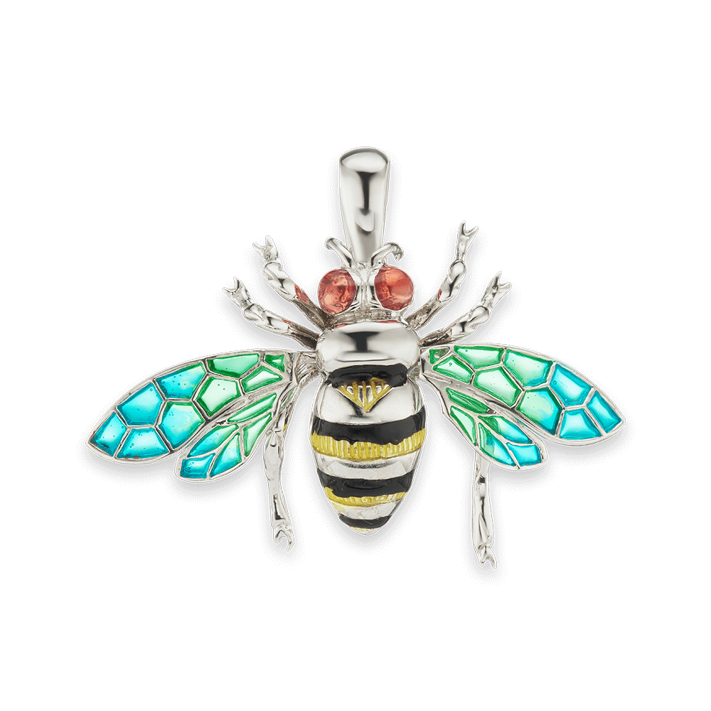 Fancy Bee Charm (30 x 41mm)