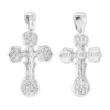ITI NYC Byzantine Double-Sided Cross and Crucifix Pendant in Sterling Silver