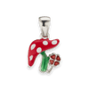 Mushroom with Flower Charm (18 x 11mm)