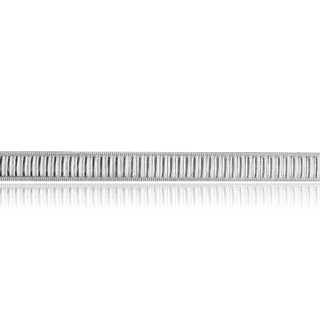 Sterling Silver Line Pattern (17" Long) Domed Soft Wire WPDM13
