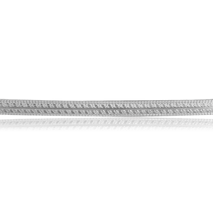 Sterling Silver Miligrain Pattern (17" Long) Domed Soft Wire WPDM15