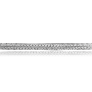 Sterling Silver Miligrain Pattern (17" Long) Domed Soft Wire WPDM15
