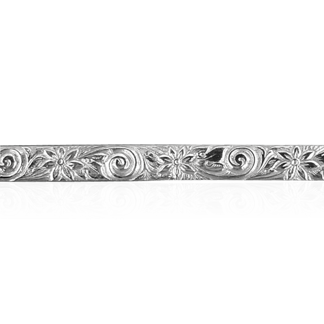 Sterling Silver Floral Swirl Pattern (17