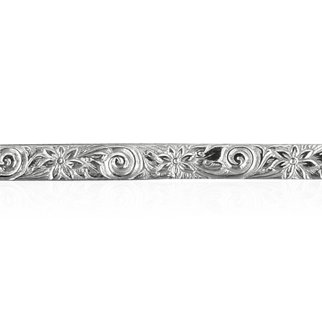 Sterling Silver Floral Swirl Pattern (17