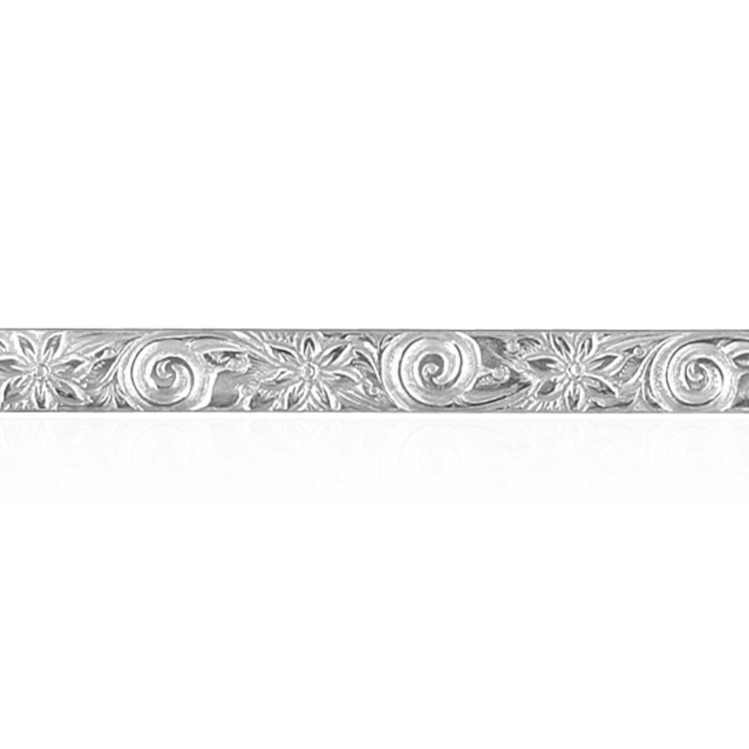 Sterling Silver Floral Swirl Pattern (17