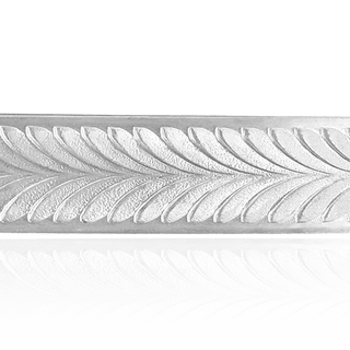 Sterling Silver Leaf Pattern (17" Long) Flat Soft Wire WPFL21