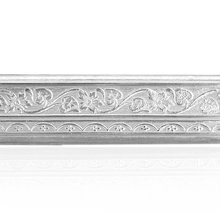 Sterling Silver Floral Pattern (17" Long) Flat Soft Wire WPFL25