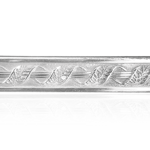 Sterling Silver Twist Pattern (17" Long) Flat Soft Wire WPFL36