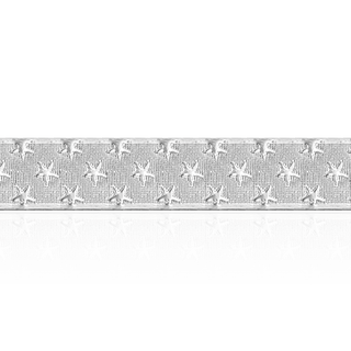 Sterling Silver Star Pattern (17" Long) Flat Soft Wire WPFL43