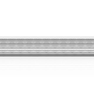 Sterling Silver Stripe Pattern (17" Long) Flat Soft Wire WPFL47