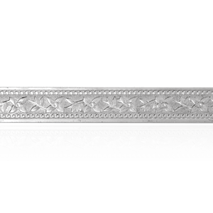 Sterling Silver Flower Pattern (17" Long) Flat Soft Wire WPFL50