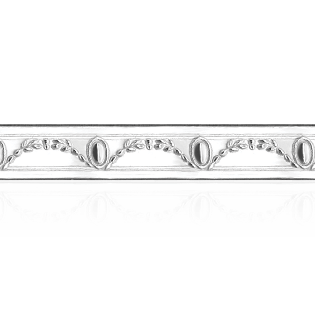 Sterling Silver Oval and Vine Pattern (17