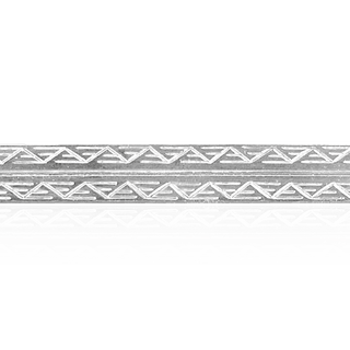 Sterling Silver Triangle Pattern (17" Long) Flat Soft Wire WPFL57