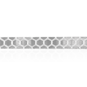Sterling Silver Honeycomb Pattern (17" Long) Flat Soft Wire WPFL61