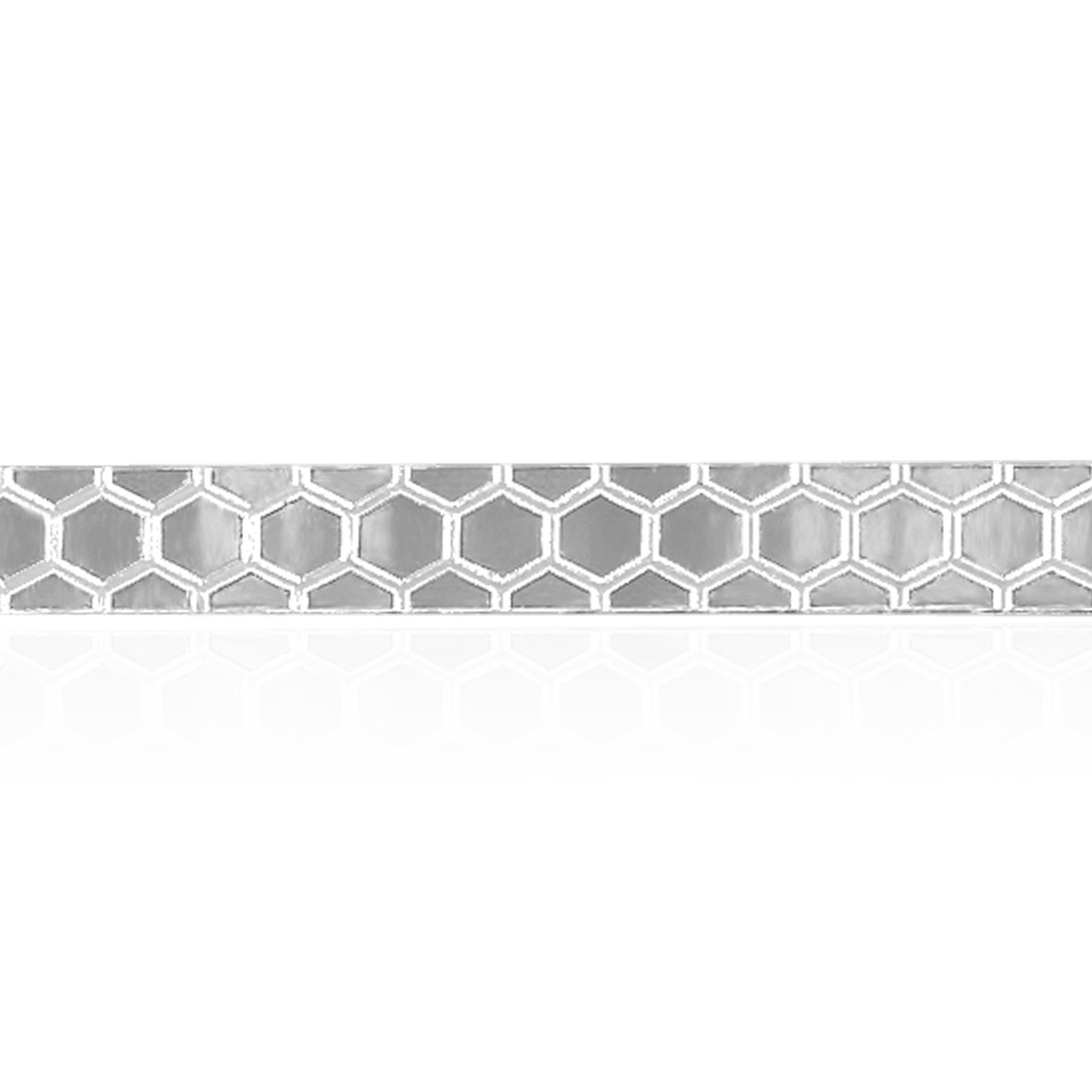 Sterling Silver Honeycomb Pattern (17