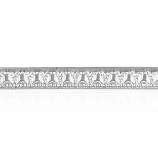 Sterling Silver Filigree Pattern (17" Long) Flat Soft Wire WPFL62