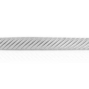 Sterling Silver Slash Pattern (17" Long) Flat Soft Wire WPFL66
