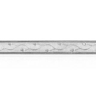 Sterling Silver Vine Pattern (17" Long) Flat Soft Wire WPFL67