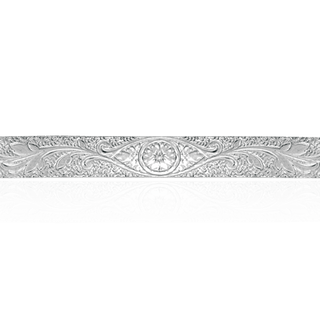 Sterling Silver Evil Eye Pattern (17" Long) Flat Soft Wire WPFL68