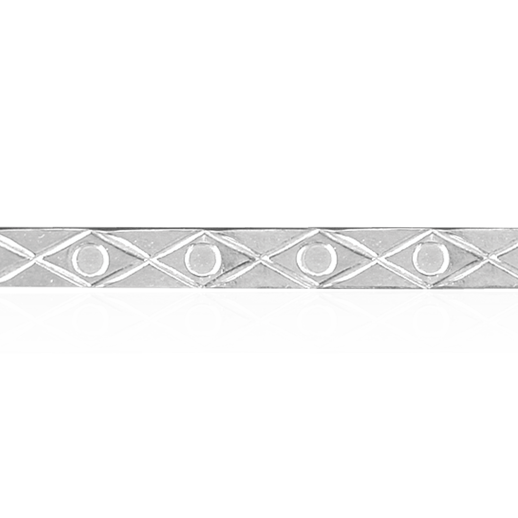 Sterling Silver Diamond Circle Pattern (17