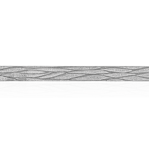 Sterling Silver Reticulated Pattern (17" Long) Flat Soft Wire WPFL84