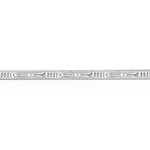 Sterling Silver Symbol Pattern (17" Long) Flat Soft Wire WPFL93