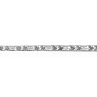 Sterling Silver Heart Pattern (17" Long) Flat Soft Wire WPFL94
