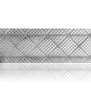 Sterling Silver Criss Cross Pattern (17" Long) Sheet (Plate) PP-12