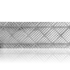 Sterling Silver Criss Cross Pattern (17" Long) Sheet (Plate) PP-12