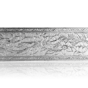 Sterling Silver Floral Pattern (17" Long) Sheet (Plate) PP-13