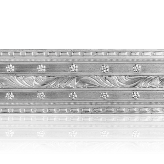 Sterling Silver wavey Pattern (17" Long) Sheet (Plate) PP-16