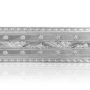 Sterling Silver wavey Pattern (17" Long) Sheet (Plate) PP-16