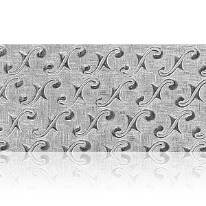 Sterling Silver Swirl Pattern (17" Long) Sheet (Plate) PP-3