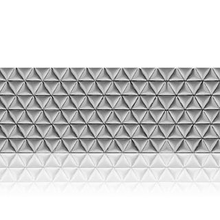 Sterling Silver Triangle Pattern (17" Long) Sheet (Plate) PP-6