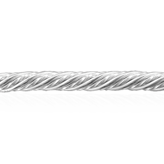 Sterling Silver Twist Pattern (17" Long) Round Soft Tubing WPTB4