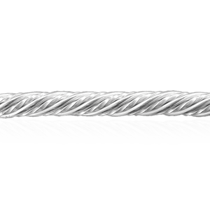 Sterling Silver Twist Pattern (17" Long) Round Soft Tubing WPTB4