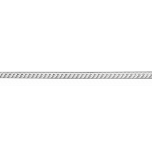 Sterling Silver Twist Pattern (17" Long) Round Soft Wire WPRD3
