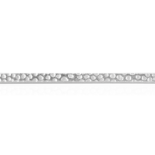 Sterling Silver Perforated Pattern (17" Long) Square Soft Wire WPSQ5