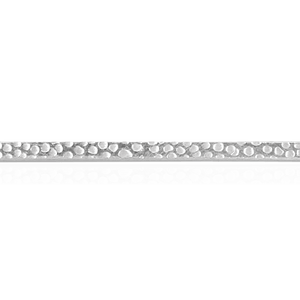 Sterling Silver Perforated Pattern (17" Long) Square Soft Wire WPSQ5