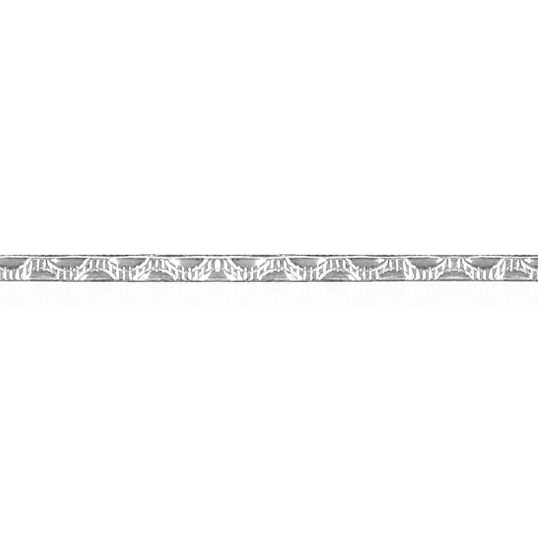 Sterling Silver Half Circle Stripe Pattern (17