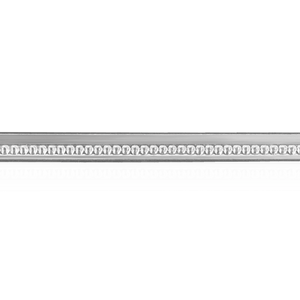 Sterling Silver Bead Pattern (17" Long) Step Bezel Soft Wire WPSB1