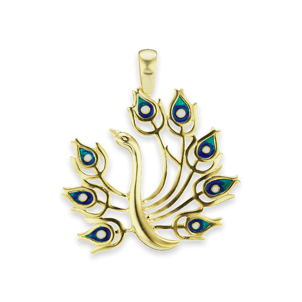 Peacock Charm (41 x 47mm)