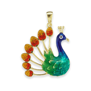 Peacock Charm (35 x 28mm)