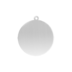 Sterling Silver Round Disc With Loop (.030" thickness)