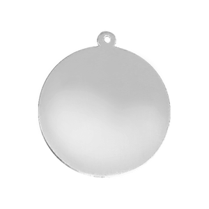 Sterling Silver Round Disc With Loop (.030" thickness)