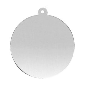 Sterling Silver Round Disc With Loop (.030" thickness)