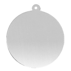 Sterling Silver Round Disc With Loop (.030" thickness)