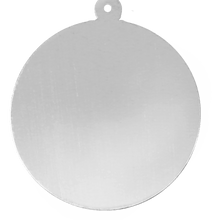 Load image into Gallery viewer, Sterling Silver Round Disc With Loop (.030&quot; thickness)
